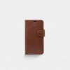 iPhone 12 Pro Max Etui Leather Wallet Avtakbart Deksel Brun