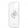 iPhone 12 Pro Max Deksel 4G Logo Sølv Klar