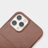 iPhone 12 Pro Max Deksel Leather Backcover Brun