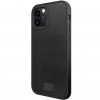 iPhone 12 Pro Max Deksel Robust Case Real Leather Svart
