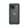 iPhone 12 Pro Max Deksel Transparent Karbonfibertekstur Grønn