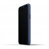 iPhone 12/iPhone 12 Pro Deksel Ekte Skinn Kortficka Monaco Blue