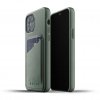 iPhone 12/iPhone 12 Pro Deksel Ekte Skinn Kortficka Slate Green