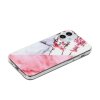 iPhone 12 Mini Deksel Marmor Rosa Blommor
