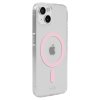 iPhone 13/14/15 Deksel MagSafe Case Rosa Transparent