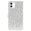 iPhone 13 Mini Etui Glitter Stripe Sølv