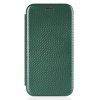 iPhone 13 Mini Etui Karbonfibertekstur Grønn