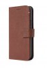 iPhone 13 Mini Etui Leather Detachable Wallet Chocolate Brown