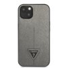 iPhone 13 Mini Deksel Saffiano Metal Triangle Sølv