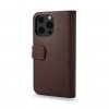 iPhone 13 Pro Etui Leather Detachable Wallet Chocolate Brown