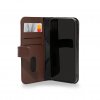 iPhone 13 Pro Max Etui Leather Detachable Wallet Chocolate Brown
