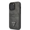 iPhone 13 Pro Max Deksel Double Cardslot Metal Triangle Svart