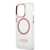 iPhone 13 Pro Deksel Transparent MagSafe Rosa Transparent