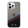 iPhone 13 Pro Deksel Tricolor Stripe Transparent Svart
