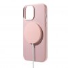 iPhone 13 Deksel Leather Backcover Powder Pink
