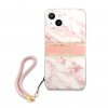 iPhone 13 Deksel Marble Design Stripe Rosa