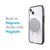 iPhone 13 Deksel Presidio Perfect-Clear with Impact Geometry MagSafe Svart