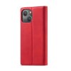 iPhone 14 Fodral med Kortfack Flip Röd