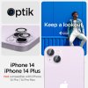 iPhone 14/iPhone 14 Plus Linsebeskyttelse GLAS.tR EZ Fit Optik Pro Lilla 2-pakning