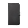 iPhone 14 Etui Ekte skinn Kortlommer Svart
