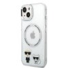iPhone 14 Plus Deksel Karl & Choupette MagSafe Transparent