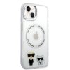 iPhone 14 Plus Deksel Karl & Choupette MagSafe Transparent