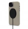 iPhone 14 Plus Deksel Leather Embossed Backcover Clay
