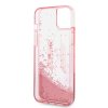 iPhone 14 Plus Deksel Liquid Glitter Big Logo Rosa