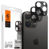 iPhone 14/15 Pro & Pro Max Linsebeskyttelse Glas.tR Optik 2-pakning Svart