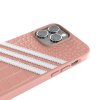 iPhone 14 Pro Max Deksel 3 Stripes Snap Case Alligator Pink
