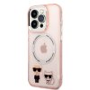 iPhone 14 Pro Max Deksel Karl & Choupette MagSafe Rosa