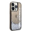 iPhone 14 Pro Max Deksel Liquid Glitter Translucent Svart