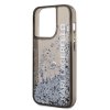 iPhone 14 Pro Max Deksel Liquid Glitter Translucent Svart