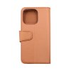 iPhone 14 Pro Etui Utbrettbar Kortlomme Brun