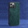 iPhone 14 Pro Deksel Semsket skinn tekstur Grønn