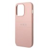 iPhone 14 Pro Deksel Saffiano Metal Logo Stripes Rosa