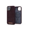 iPhone 14 Pro Deksel Salmon Leather Case MagSafe Lilla