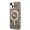 iPhone 14 Deksel 4G Pattern MagSafe Brun