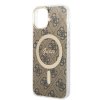 iPhone 14 Deksel 4G Pattern MagSafe Brun