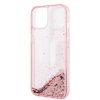 iPhone 14 Deksel Liquid Glitter Big Logo Rosa
