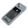 iPhone 15 Deksel Kortholder Transparent