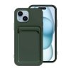 iPhone 15 Deksel Kortholder Grønn