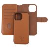 iPhone 15 Etui Detachable Wallet Case Brun