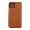 iPhone 15 Etui Detachable Wallet Case Brun