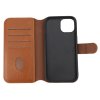 iPhone 15 Etui Detachable Wallet Case Brun