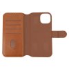 iPhone 15 Etui Detachable Wallet Case Brun