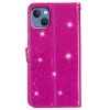 iPhone 15 Plus Etui Glitter Magenta