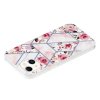 iPhone 15 Plus Deksel Marmormønster Rosor Rosa