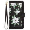 iPhone 15 Pro Max Etui Blomstermønster Svart
