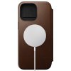 iPhone 15 Pro Max Etui Modern Leather Folio Brun